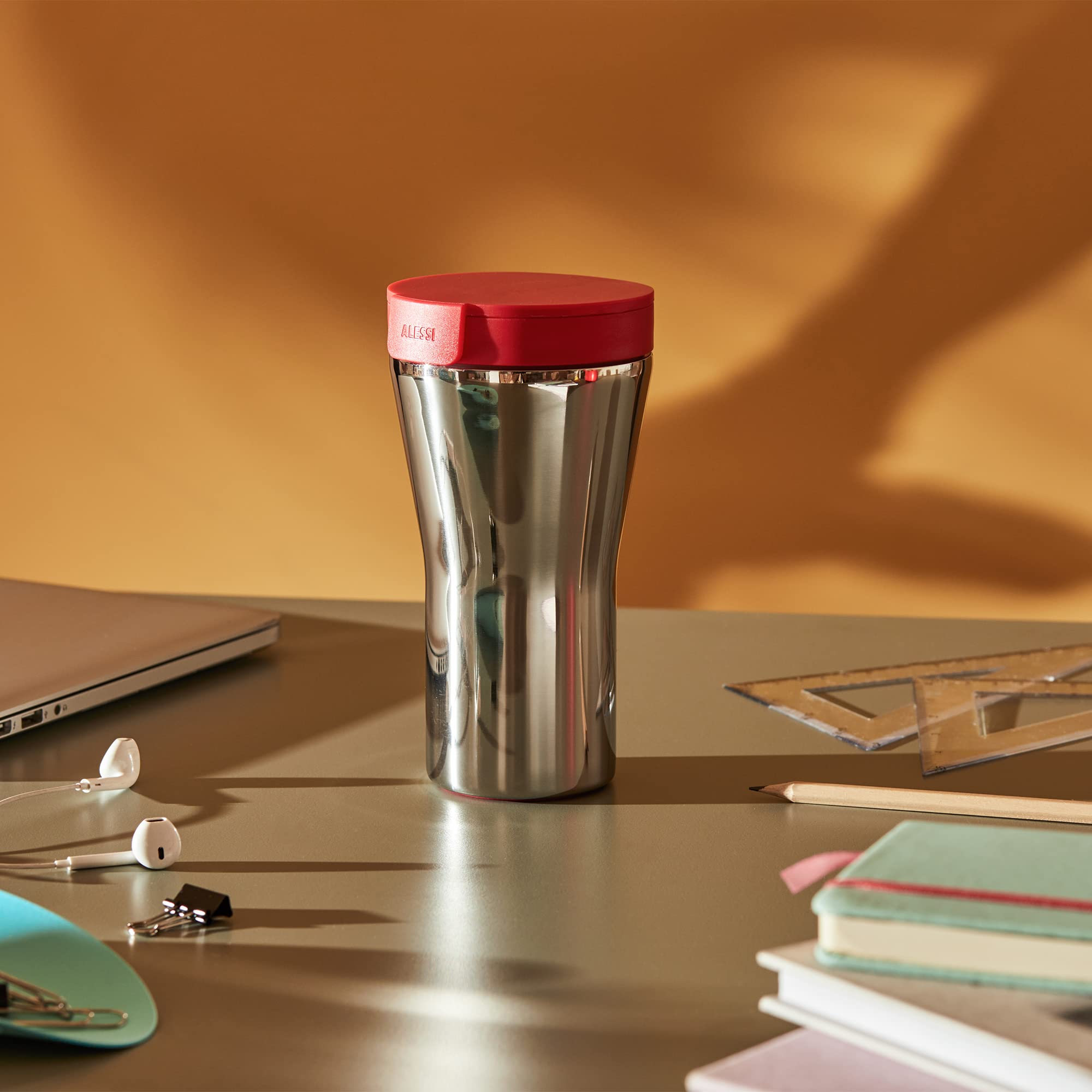 Alessi Caffa トラベルタンブラー 赤フタ｜Frezowaniehpl.pl